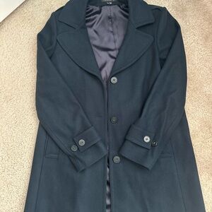 Theory Dark Blue Trench Coat